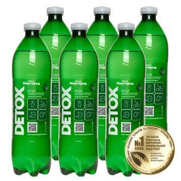 Вода мінеральна DETOX 0.7 л (упаковка) DETOX фото