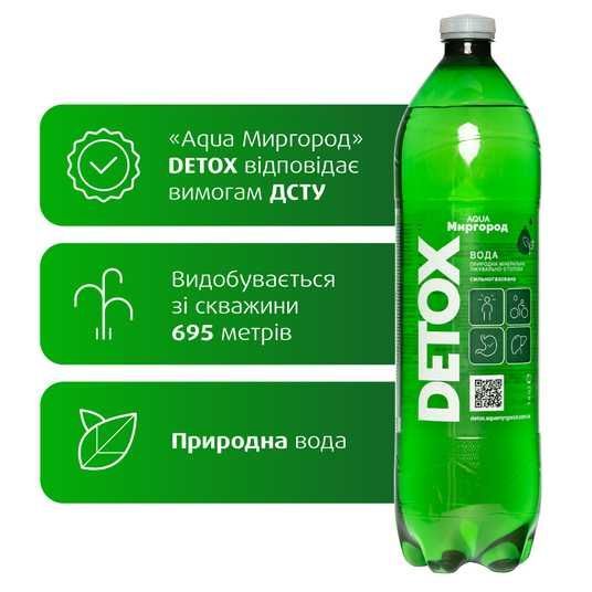 Вода минеральная DETOXic 0.33 л AQUA Миргород - купить воду DETOX
